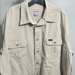 Carhartt Men's Tan long sleeve shirt / jacket 2xl CARHARTT 
#639